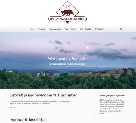 Hamangskogen.no - Webdesign In2it media as