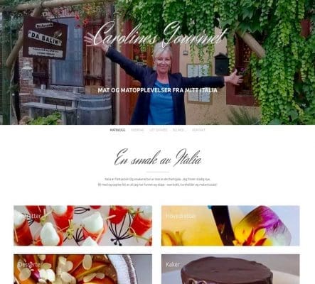 CarolinesGourmet.no forside