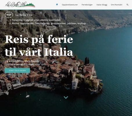 LaBellaVita.no forside