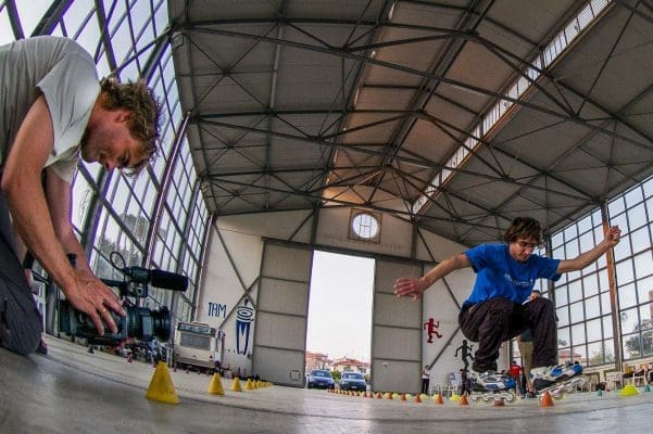 Video-filming rulleskøyter