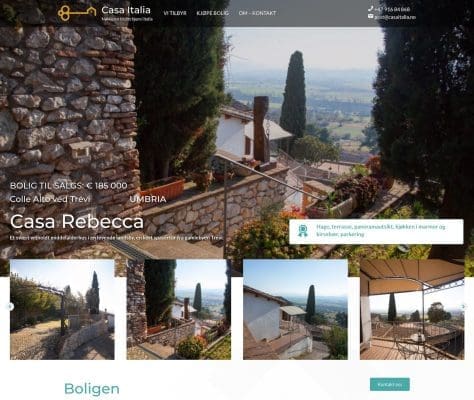 Casa Rebecca - utsikt over hushjørne og landskapet nedenfor